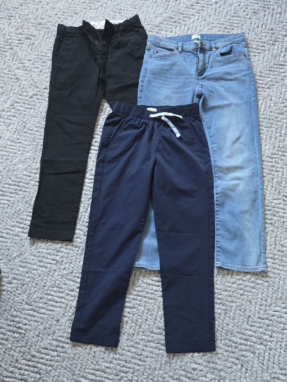 3 Pairs Of Crewcuts Pants Boys Size 12